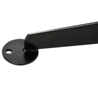 Outsunny Suporte para poltrona suspensa, suporte para cadeira suspensa base em X mosquetão com mola carga 120 kg 114 x 80 x 208 cm preto(m-4)