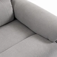 HOMCOM Power lift recliner chair with Massage and Heat, Terry Cloth Electric Lift Chair with Spring Cushion, Light Grey(m-12)