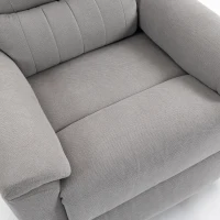 HOMCOM Power lift recliner chair with Massage and Heat, Terry Cloth Electric Lift Chair with Spring Cushion, Light Grey(m-13)