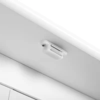 kleankin Armario de Baño con Espejo, Armario de Pared con 2 Puertas, Estante Abierto, Estante Ajustable, Mueble de Baño Colgar para Cocina, Salón, 56x13x58 cm, Blanco(m-8)