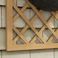 Outsunny Conjunto de 2 treliças em madeira - painel em arco para plantas trepadeiras - dim. um painel: 60L x 120H cm(m-5)