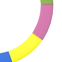 SPORTNOW Coussin de protection trampoline 305cm avec cordon élastique résistant aux intempéries et UV anti-déchirure, multicolore(m-12)