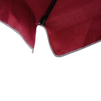 Outsunny Guarda-sol de jardim Guarda-sol reto retangular inclinável alumínio metal poliéster de alta densidade 200 x 130 cm vermelho(m-11)