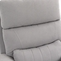 HOMCOM Power lift recliner chair with Massage and Heat, Terry Cloth Electric Lift Chair with Spring Cushion, Light Grey(m-12)