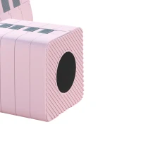 SPORTNOW Ensemble d'Haltères Réglables 2 x 5 kg, Paires d'Haltères 1 kg/2 kg/3 kg/4 kg/5 kg avec Poignée Antidérapante, Rose(m-11)