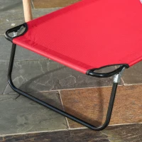 Outsunny Espreguiçadeira de Sol Dobrável Reclinável 4 Posições 3 Almofadas Incluídas Vermelho(m-5)