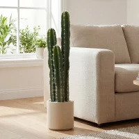 HOMCOM Kunstplant cactus groot 95 cm met pot, realistisch voor thuis, kantoor, groen(m-2)