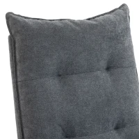 HOMCOM Recliner Armchair, Chenille Recliner Chair with Massage and Heat, 360° Swivel Rocking Manual Recliner, Dark Grey(m-10)
