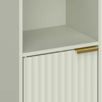 HOMCOM Bookcase Adjustable Shelf Bookshelf Anti-Tip Hardware 6-Tier Storage Cabinet Light Green(m-8)