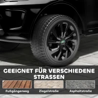 AIYAPLAY Kinder elektrische auto 12V Land Rover Discovery Sport met 2,4G afstandsbediening, muziek, claxon, LED-verlichting, USB/MP3-aansluiting, 3-5 km/u, voor kinderen 3-6 jaar, zwart(m-8)