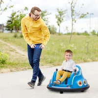 AIYAPLAY Kinder-autoscooter, 360°-draai, voor 3-5 jaar, met afstandsbediening, muziek, blauw(m-2)