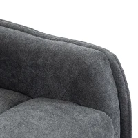 HOMCOM Recliner Armchair, Chenille Recliner Chair with Massage and Heat, 360° Swivel Rocking Manual Recliner, Dark Grey(m-12)