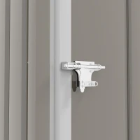 Outsunny Abri de Jardin 1m² - Remise pour Outils - cabanon Porte verrouillable - dim. 1L x 1,03l x 1,6H m - tôle d'acier ondulée(m-12)