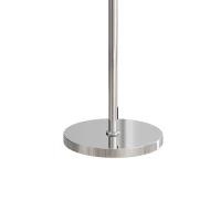 HOMCOM Staande Lamp met Afstandsbediening, Hoogte Verstelbaar, Stoffen Kap, Metalen Standaard, Aanpasbare Helderheid, Voetschakelaar, Beige(m-11)