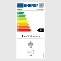 HOMCOM Wijnkoelkast, Stil, 5-18°C, Touchscreen, Verlichting, 34,5x45x78cm, Zwart(m-9)