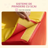 HOMCOM Set de Construcții Moi pentru Copii 1-3 Ani cu 6 Piese din PU și EPE Multicolore(m-8)