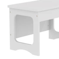 AIYAPLAY Bureau et Chaise pour Enfant avec Plateau Réversible Tableau Noir, 3 à 6 Ans, Blanc(m-12)