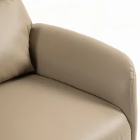 HOMCOM Power Recliner Chair, Swivel Electric Reclining Chair with Type C+USB, Recliner Armchair with Footrest, Brown(m-10)