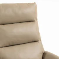 HOMCOM Power Recliner Chair, Swivel Electric Reclining Chair with Type C+USB, Recliner Armchair with Footrest, Brown(m-12)
