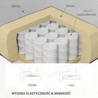 HOMCOM Elektryczny Fotel z Pomocą przy Wstawaniu, Miękki Aksamitny Materiał, Złącza USB(m-6)