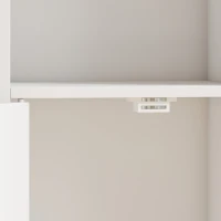 HOMCOM Bookcase, 6-Tier Shelf, 30 x 24 x 182 cm, Storage Unit with Cabinet and Adjustable Shelf, White(m-7)