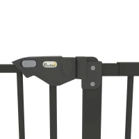 PawHut Barrière de sécurité animaux porte fermeture automatique système de double verrouillage sans perçage 3 extensions noir(m-12)