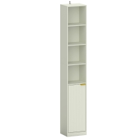 HOMCOM Bookcase Adjustable Shelf Bookshelf Anti-Tip Hardware 6-Tier Storage Cabinet Light Green
