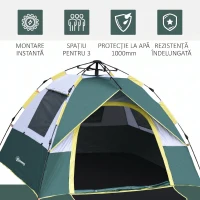 Outsunny Cort pentru Camping pentru 2 Persoane(m-4)