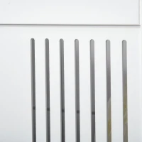 kleankin Mueble para Debajo del Lavabo Armario Baño de Suelo de Madera con 2 Puertas Ventiladas y Estante Ajustable Interior Moderno 60x30x60 cm Blanco(m-11)