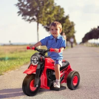 AIYAPLAY Kinder Elektro-Motorrad, 6V Kindermotorrad mit Musik, Blasen 2,5-3 km/h, für 2-5 Jahre Kinder(m-10)