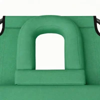Outsunny ligbed met leesgat 190 cm x 56 cm x 28 cm, zwart(m-12)