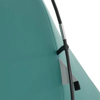 Outsunny Three-Man, 3000mm Water-Resistant Two-Room Tunnel Tent - Green(m-13)