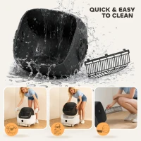 PawHut Self Cleaning Cat Litter Tray Top Opening Design, Automatic Litter Box More Space with Integrated Security Protection(m-7)