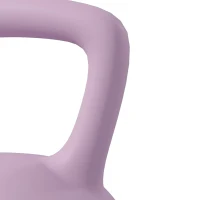 SPORTNOW 8KG Soft Kettlebell, Kettlebell with Non-Slip Handle for Home Gym, Weight Lifting, Strength Training, Purple/Grey(m-10)