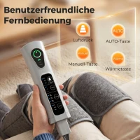 HOMCOM Beinmassager mit Wärme, Kompression, 3 Automodi & 3 Intensitäten, Fuß- und Wadenmassagegerät(m-7)