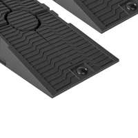 DURHAND Rampes de chargement en plastique pour voiture rampes accès 2 pièces capacité de 2,5 tonnes 91 x 30 x 21 cm noir(m-12)