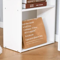 HOMCOM birou modern cu biblioteca 120x55x120cm(m-8)