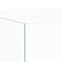 PawHut Fish Tank Bare Glass for DIY Glass Aquarium with Protective Base Mat 51L Transparent for Fish Shrimps(m-10)