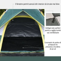 Outsunny Cort pentru Camping pentru 2 Persoane(m-6)
