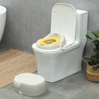 AIYAPLAY 3-in-1 Kinder-Töpfchen, abnehmbarer Sitz, Kunstleder-Polster, bis 50 kg, 6 Monate bis 6 Jahre, Grau(m-10)