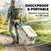 Outsunny 42.5L Compressor Car Fridge Freezer, Camping Refrigerator with App Control, 20℃-20℃(m-7)