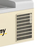 Outsunny 16L Portable Car Fridge, -20℃ to 10℃ Adjustable Temperature - Khaki/Grey(m-12)