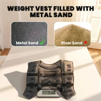 HOMCOM 5KG Weighted Vest, Running Weight Vest with Adjustable Strap, Convenient Pocket and Reflective Strips for Men and Women(m-5)