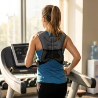HOMCOM 5KG Weighted Vest, Running Weight Vest with Adjustable Strap, Convenient Pocket and Reflective Strips for Men and Women(m-14)