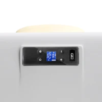 Outsunny 16L Portable Car Fridge, -20℃ to 10℃ Adjustable Temperature - Khaki/Grey(m-13)