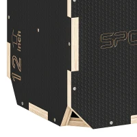 SPORTNOW Non-Slip Plyo Box, Corner-free Wooden Jump Box, 31 x 36 x 41 cm(m-10)