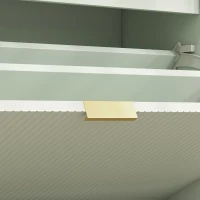 HOMCOM Banc à chaussures avec coussin d'assise rembourré et tiroir rabattable pour couloir, chambre, 80 x 26 x 47,5 cm, vert(m-10)
