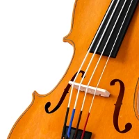 HOMCOM Violon 4/4 ensemble de violon en bois massif pour adultes et débutants avec étui léger et portable 60 x 21 cm marron(m-12)
