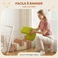 AIYAPLAY Parcours motricité bébé 5PCS, module en mousse souple avec housse en velours côtelé, multicolore(m-7)