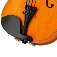HOMCOM Violon 4/4 ensemble de violon en bois massif pour adultes et débutants avec étui léger et portable 60 x 21 cm marron(m-14)